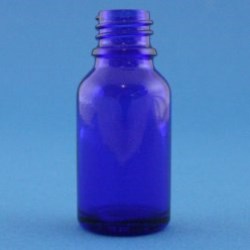 15ml Dropper Bottle Cobalt Blue Glass with 18mm Neck